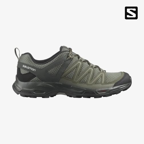 Salomon Pathfinder Turisticke Topanky Panske Olivovo Zelená | SK 5UBEQD